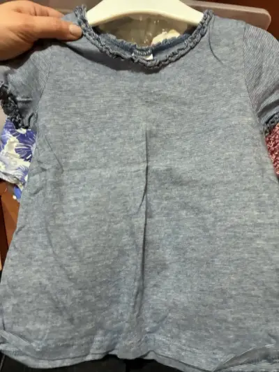 Polera azul de niña H&M - miniatura 2