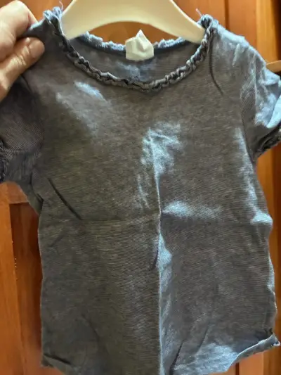 Polera azul de niña H&M - miniatura 3