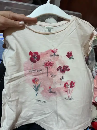 Polera infantil Coniglio con diseño floral - miniatura 1