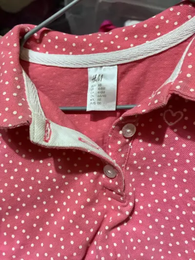 Polera infantil H&M rosado con lunares - miniatura 2