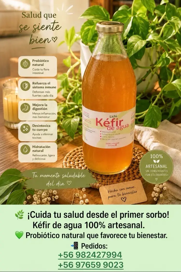 Kéfir de agua artesanal