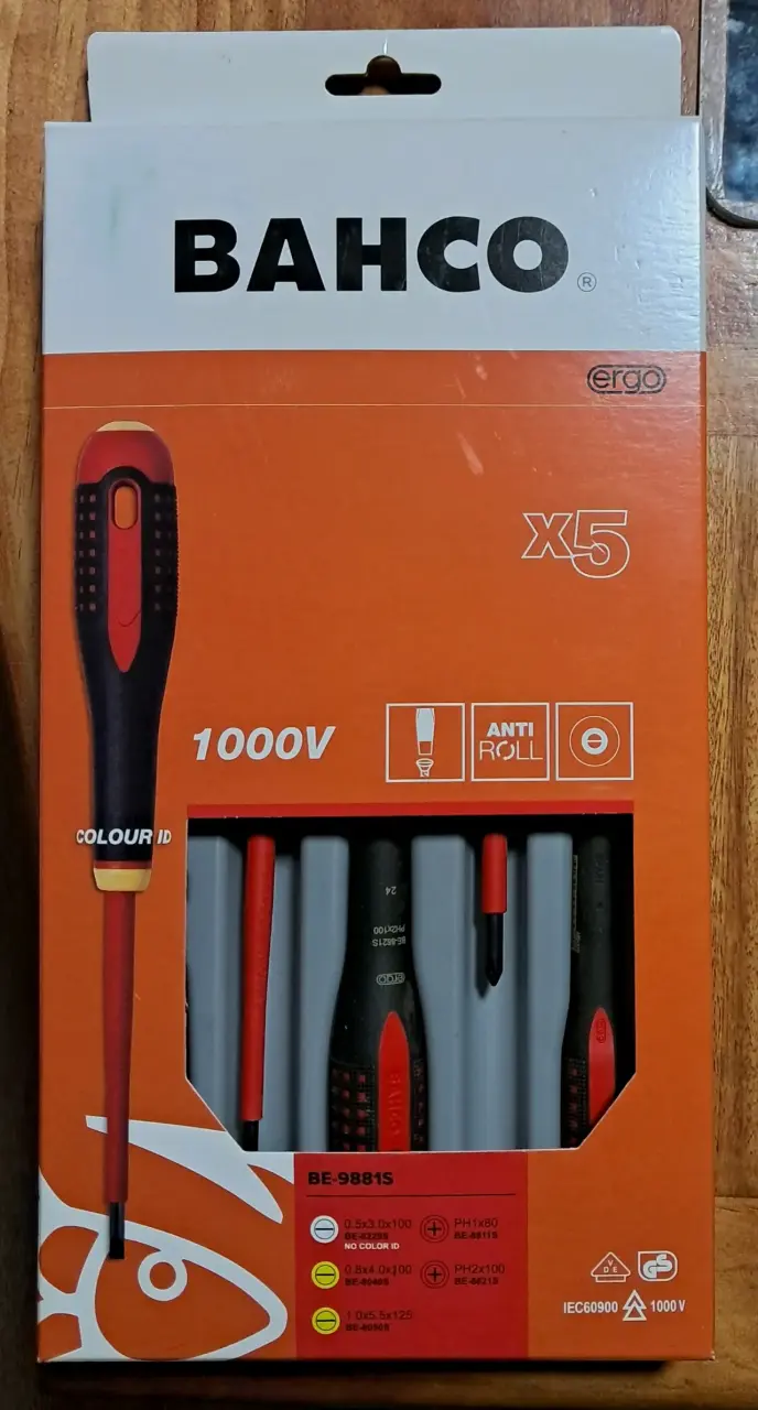Juego de destornilladores Bahco 1000V x5 - 1