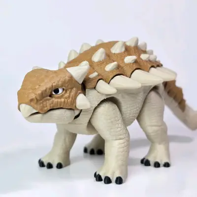 Dinosaurio Ankylosaurus Articulado - miniatura 1