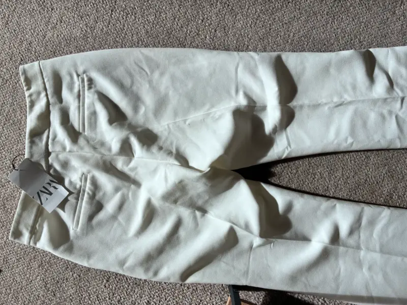 Pantalones Zara blancos de mujer talla M - 3