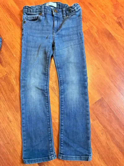 2 Jeans  niña t4, Gap y Yamp azul - miniatura 2