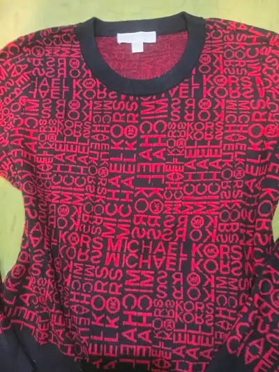 Suéter Michael Kors rojo y negro - miniatura 2