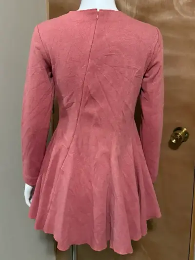 Vestido casual coral manga larga - miniatura 2
