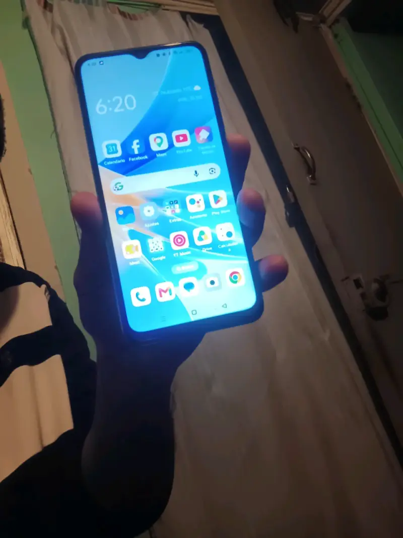 Smartphone Oppo azul A17 con doble cámara - 2