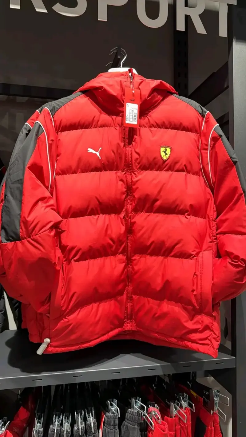 Chaqueta Puma Ferrari roja acolchada - 1