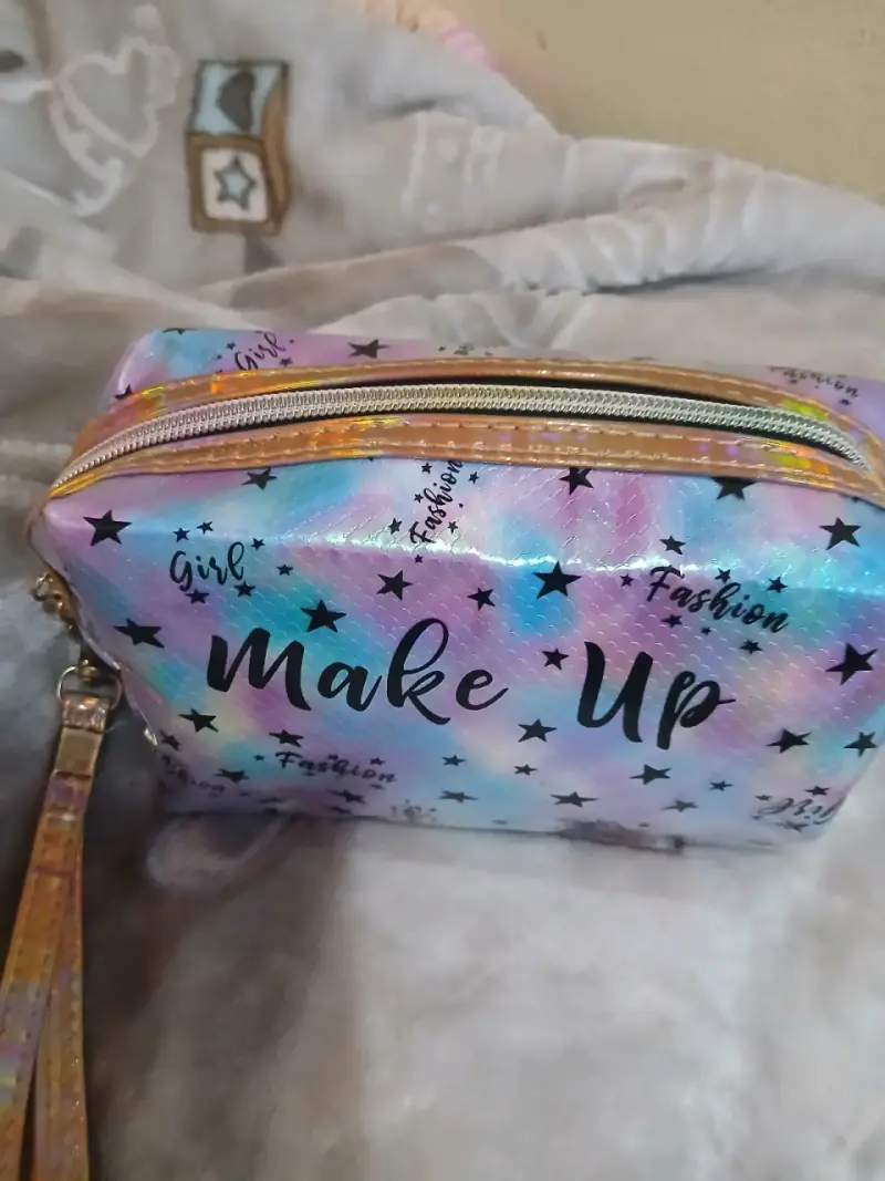 Neceser holográfico para maquillaje