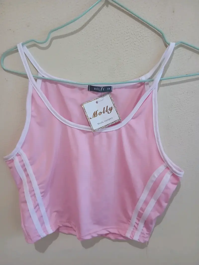 Top deportivo rosa Molly para mujer