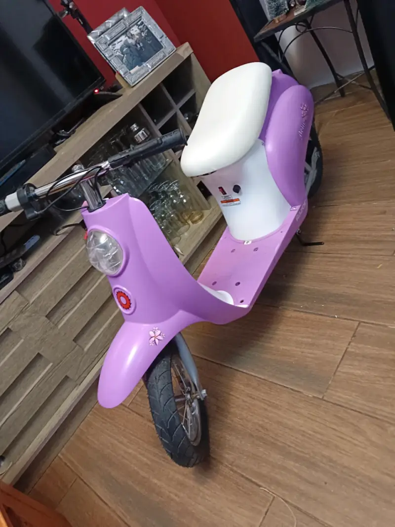 Scooter eléctrico infantil color lila de 24v - 3