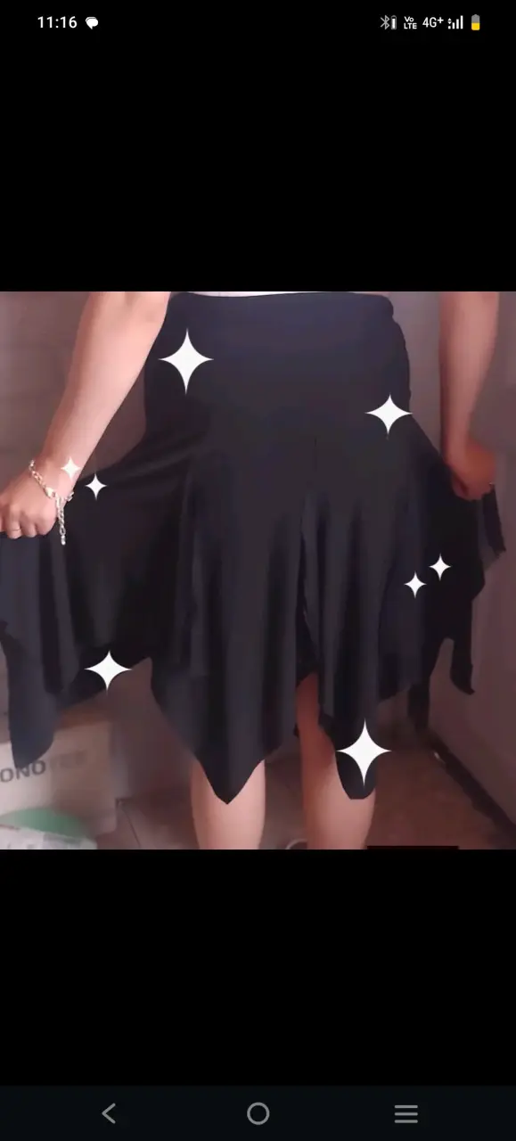 Vestido negro elegante talla M - 6