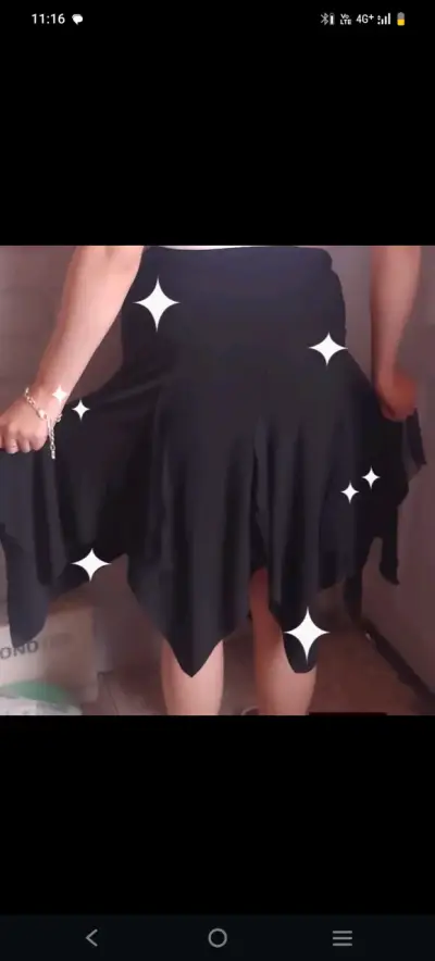 Vestido negro elegante talla M - miniatura 6