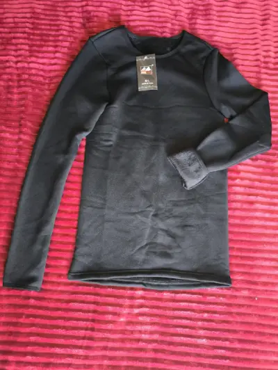 Polera térmica negra para hombre Atlas - miniatura 1