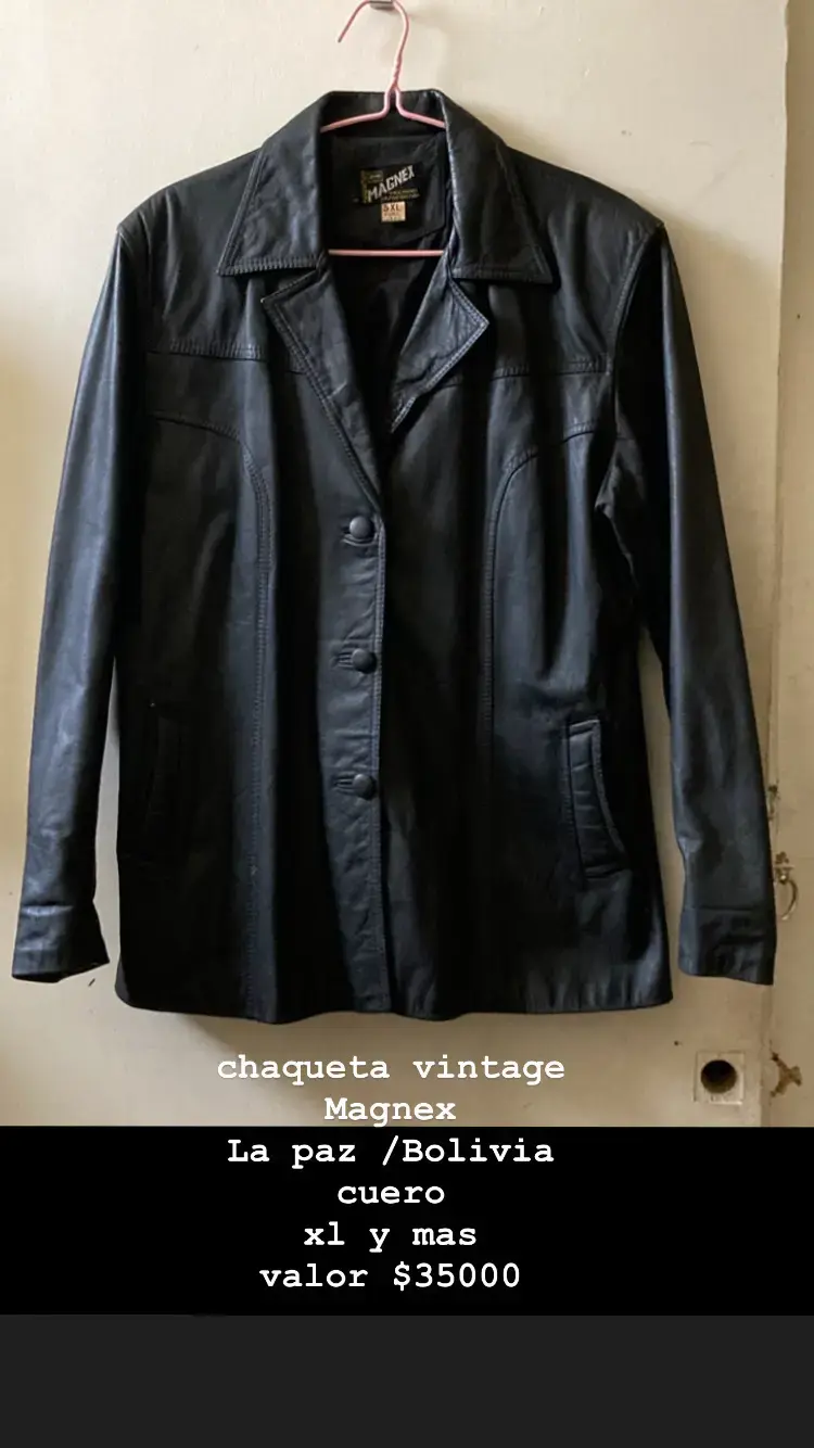 Chaqueta de cuero vintage Magnex XL - 1