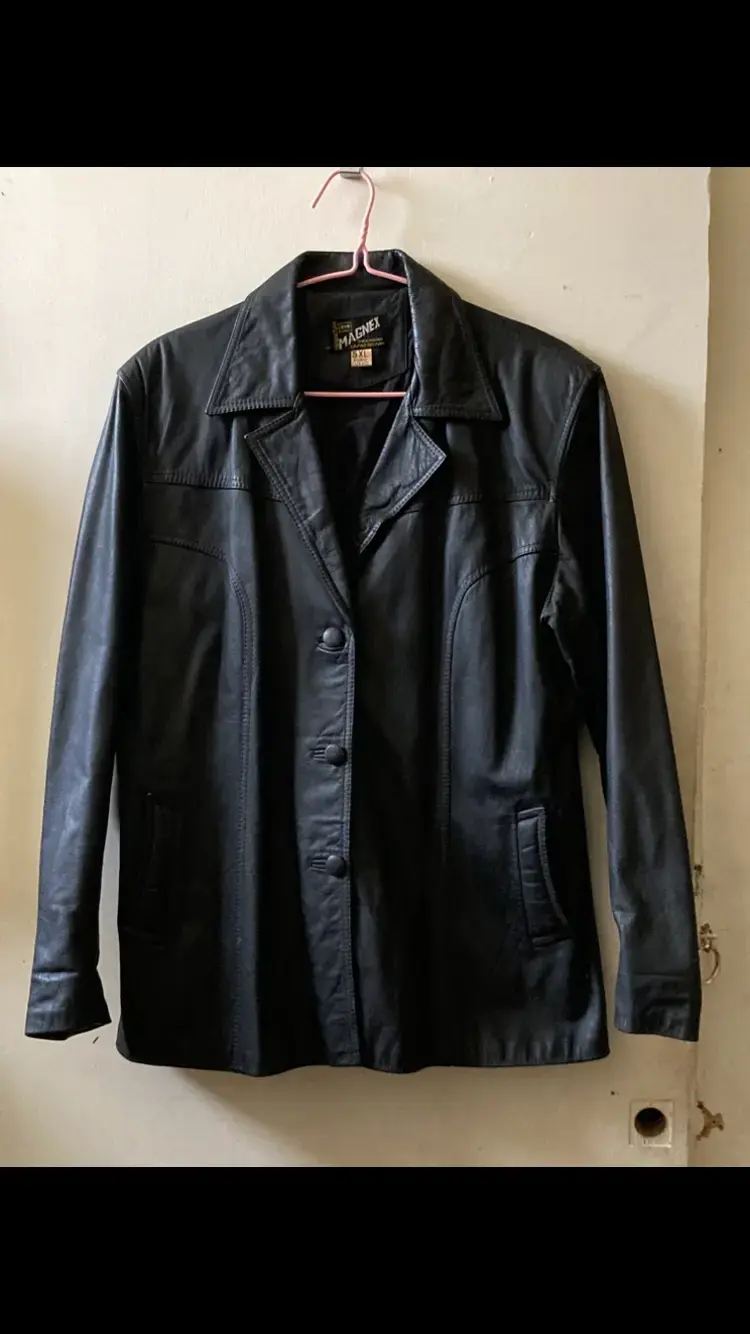 Chaqueta de cuero vintage Magnex XL - 4