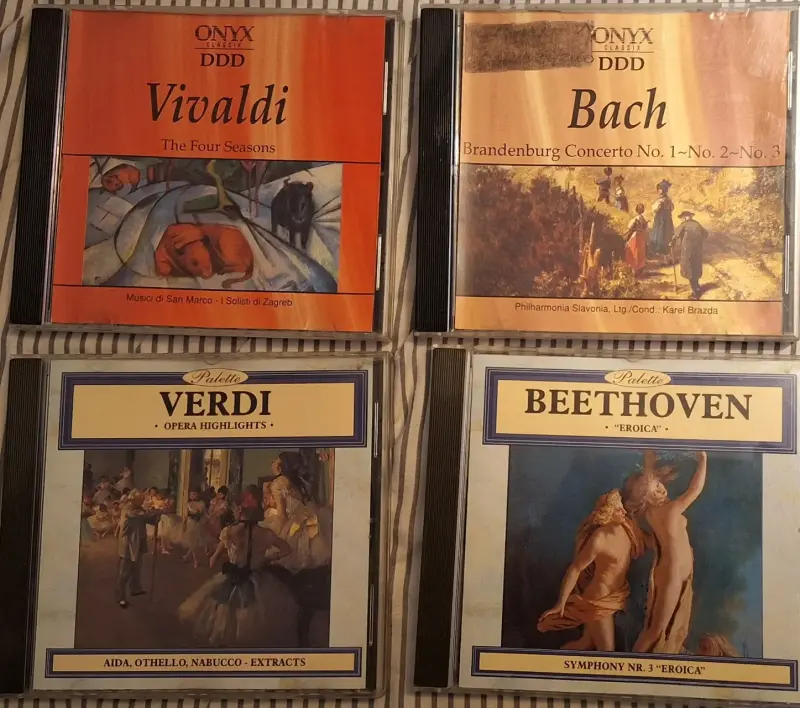Colección de CDs de música clásica Vivaldi, Bach, Verdi y Beethoven - 1