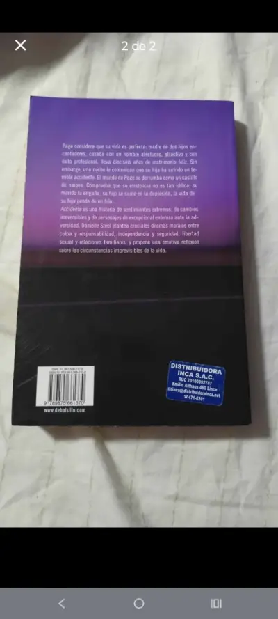 Libro 'Accidente' de Danielle Steel - miniatura 2