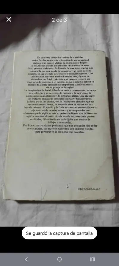 Libro 'Eva Luna' de Isabel Allende - miniatura 2