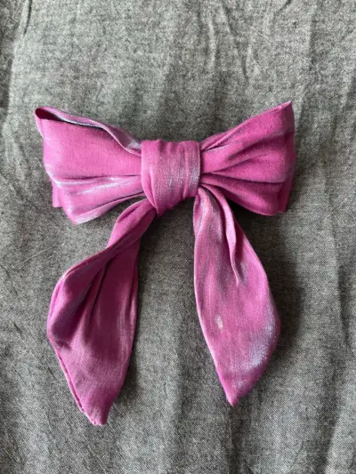 Lazo de tela para el pelo  morado  elegante - miniatura 1
