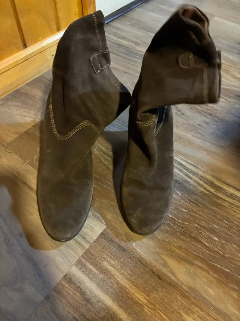 Botines de gamuza marrón mujer núm 39 pollini - 1