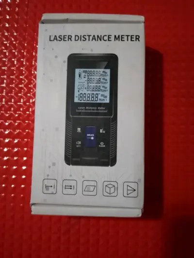 Medidor de distancia láser digital portátil ,40mts - miniatura 1