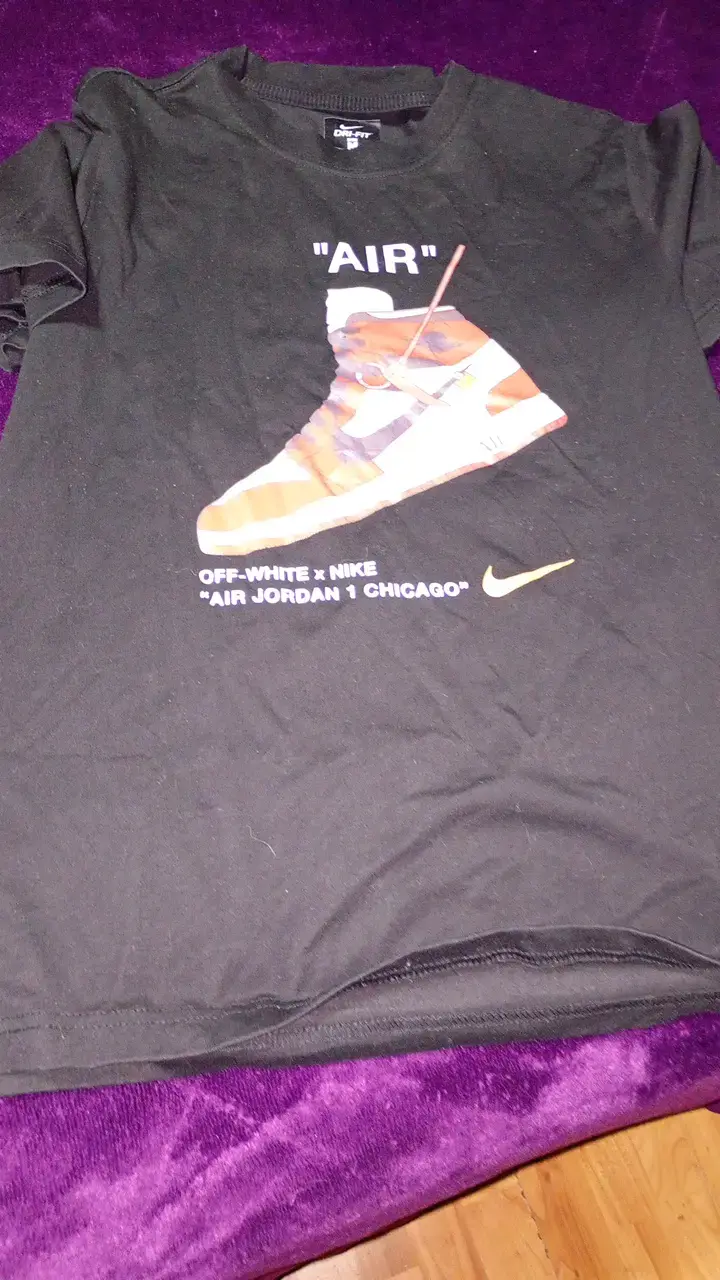 Polera Off-White x Nike Air Jordan negra talla M - 1