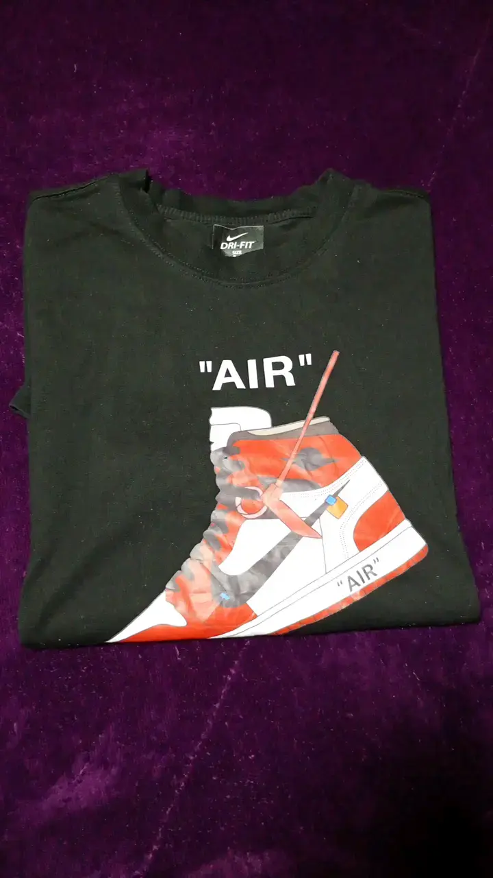 Polera Off-White x Nike Air Jordan negra talla M - 3
