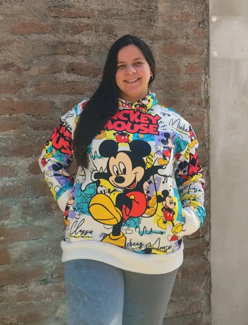 Polerón Mickey Mouse colorido para mujer - 1