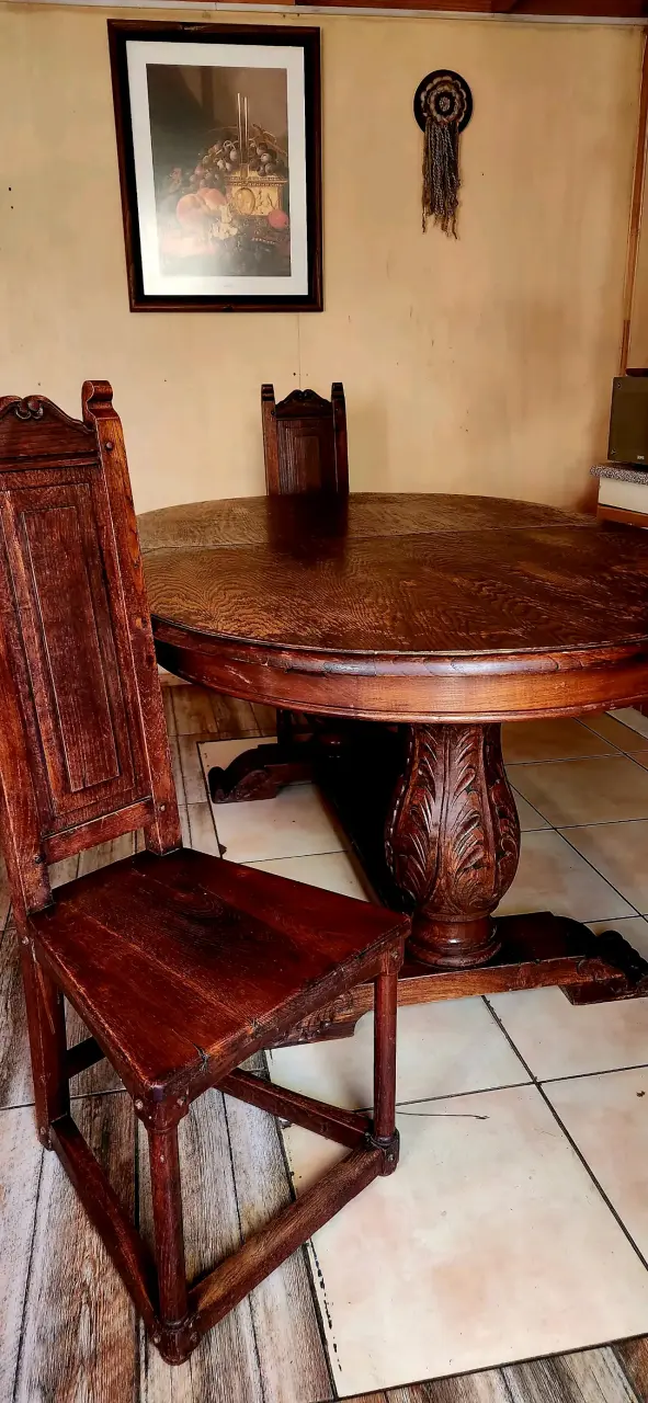 Mesa de comedor, madera nativa chilena - 4