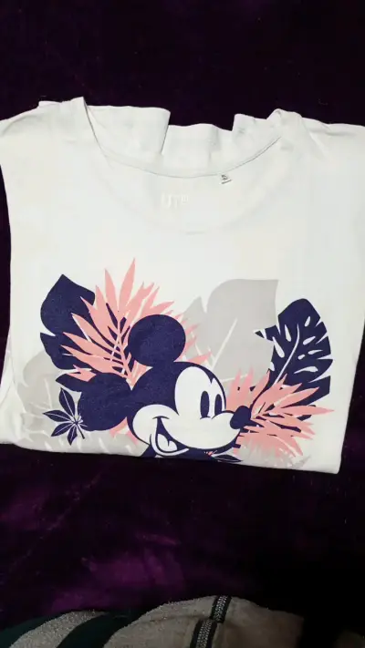 Polera sin mangas Mickey Mouse blanca - miniatura 3