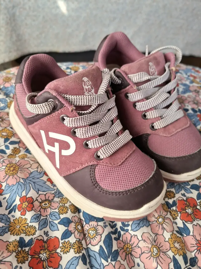 Zapatillas deportivas rosadas para niños talla 27 - 1
