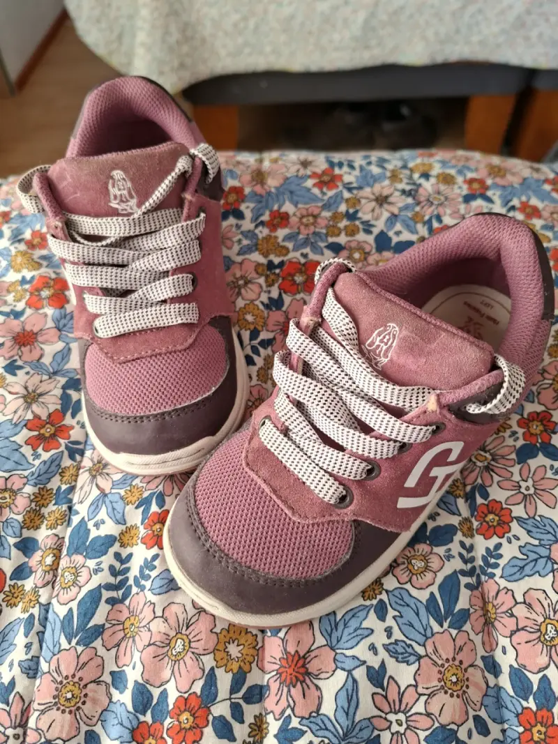 Zapatillas deportivas rosadas para niños talla 27 - 3