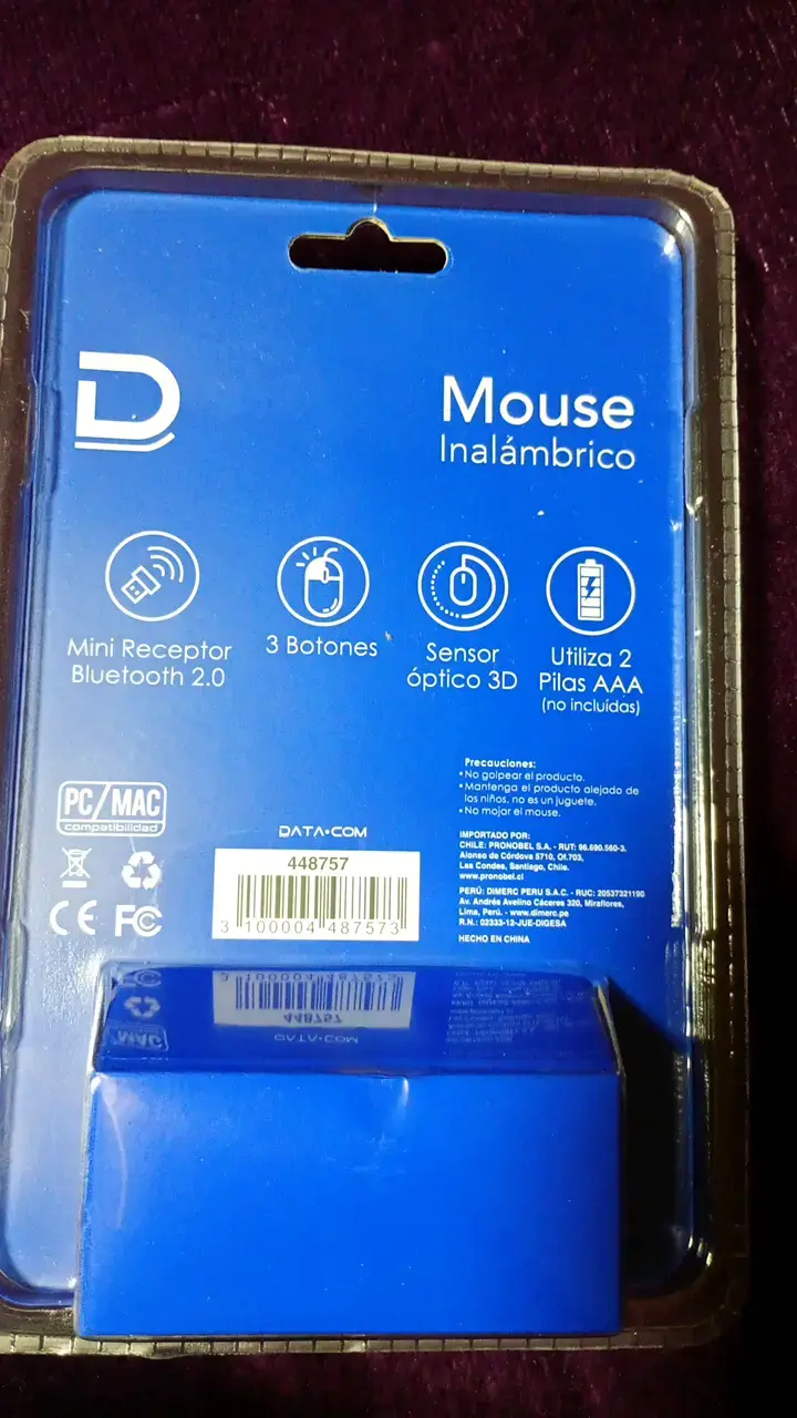 Mouse inalámbrico Datacom USB 2.0 - 3