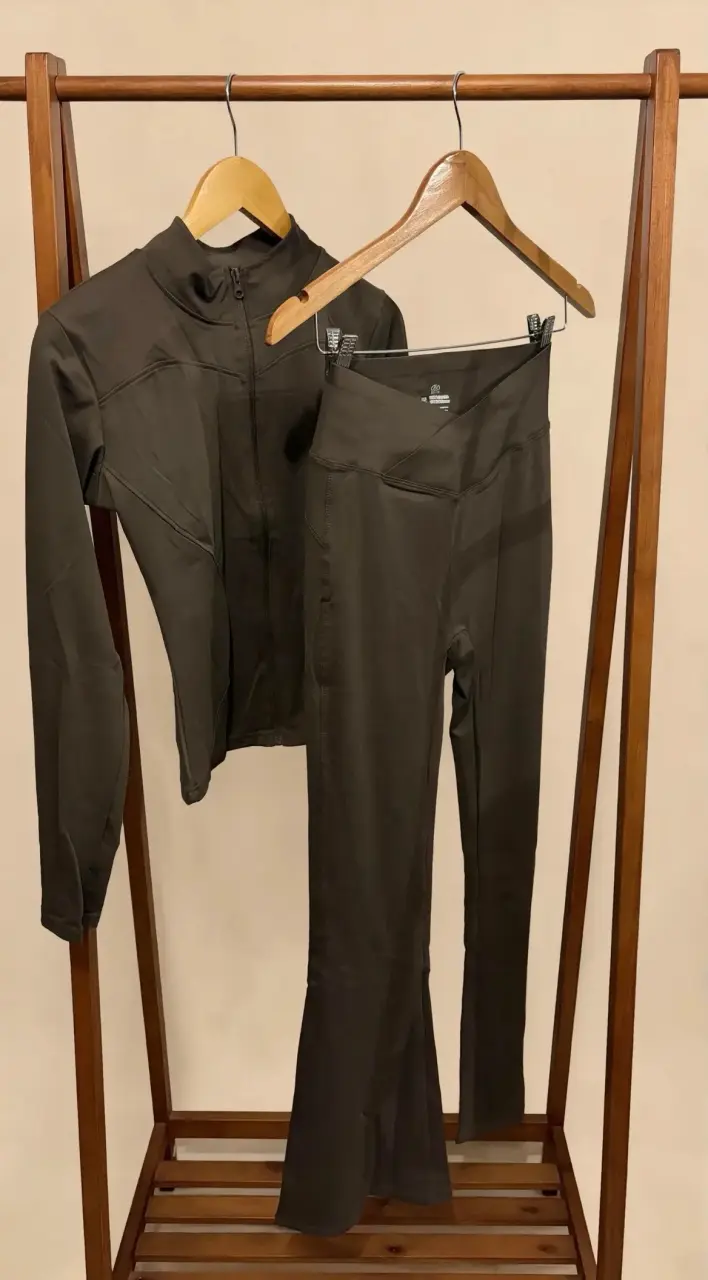 Conjunto deportivo negro para mujer - 2
