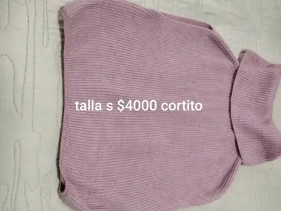 Suéter de cuello alto lila talla S - miniatura 1
