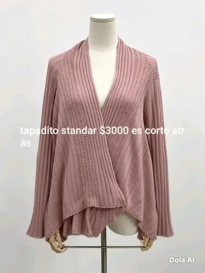 Suéter de cuello alto lila talla S - miniatura 5