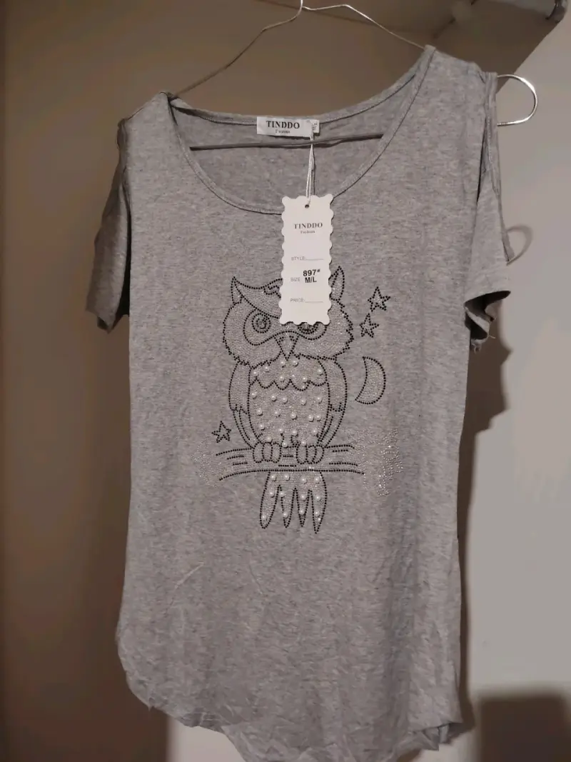 Polera azul con diseño de búho Tinddo - 2