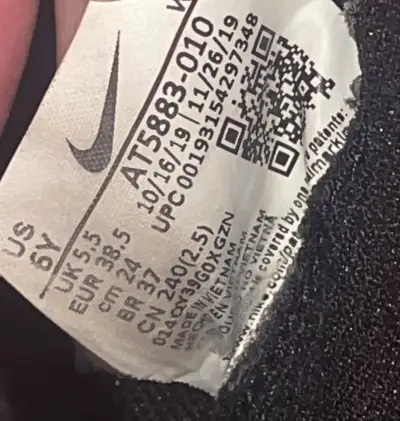 Zapatillas deportivas Nike negras baby fútbol - miniatura 4