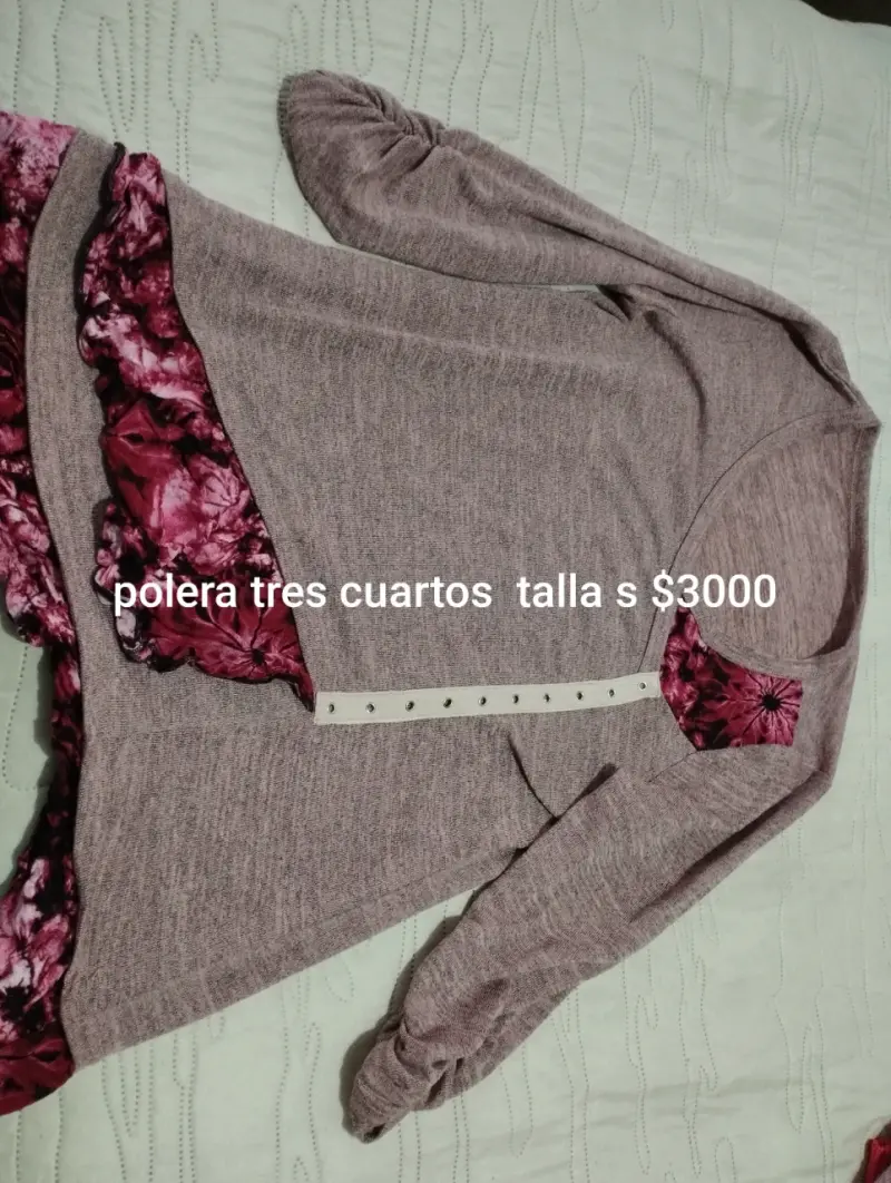 Suéter naranja tejido talla XS - 4