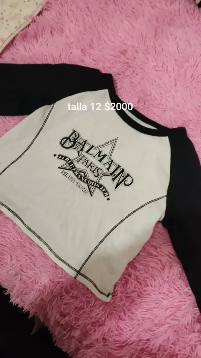 Polera manga larga floral talla 10-12 - miniatura 5