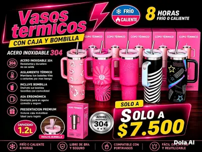 Vasos térmicos de acero inoxidable 1.2L - miniatura 1