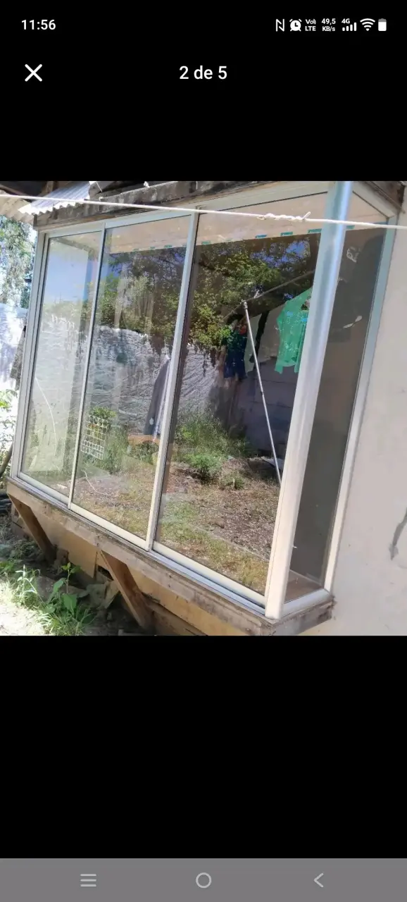 Ventana corredera de aluminio y vidrio - 1