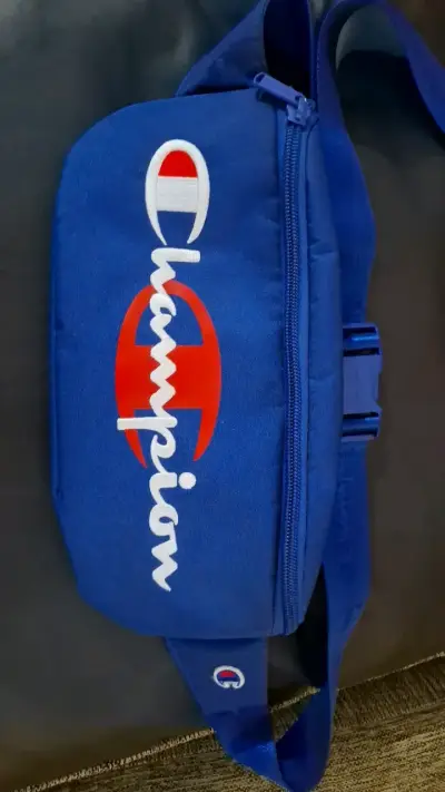 Riñonera Champion azul con logo original - miniatura 1