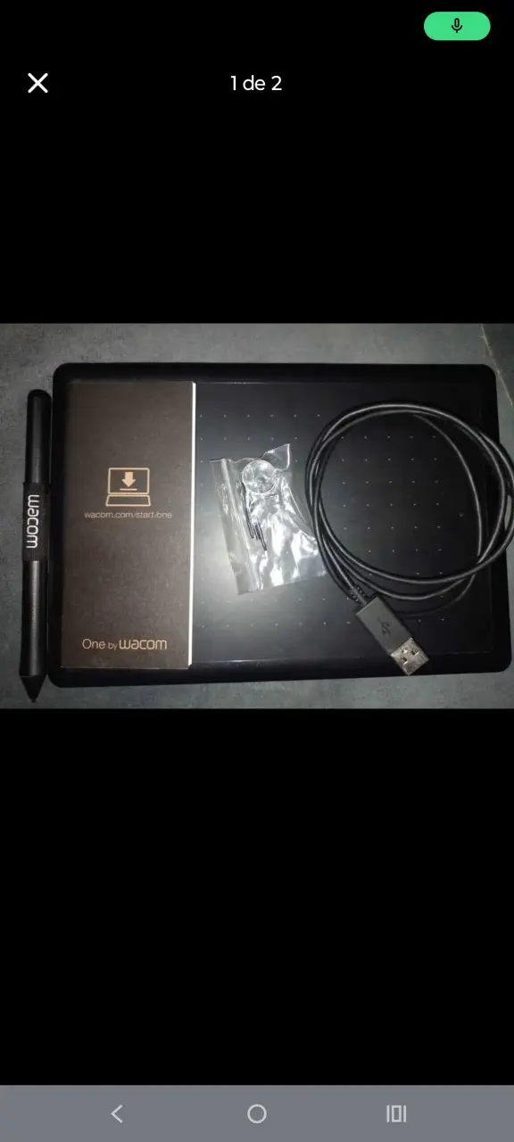 Tableta gráfica Wacom One con lápiz - 1
