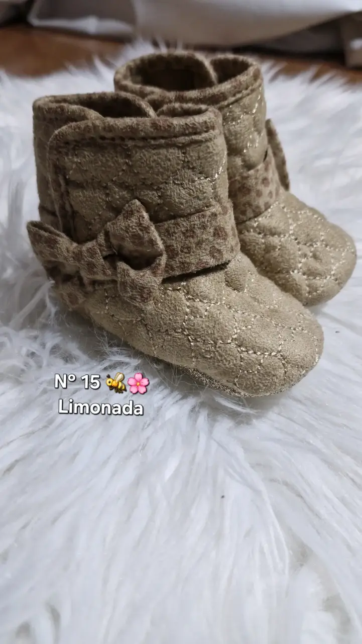 Botines de bebé Limonada talla 15 beige - 1