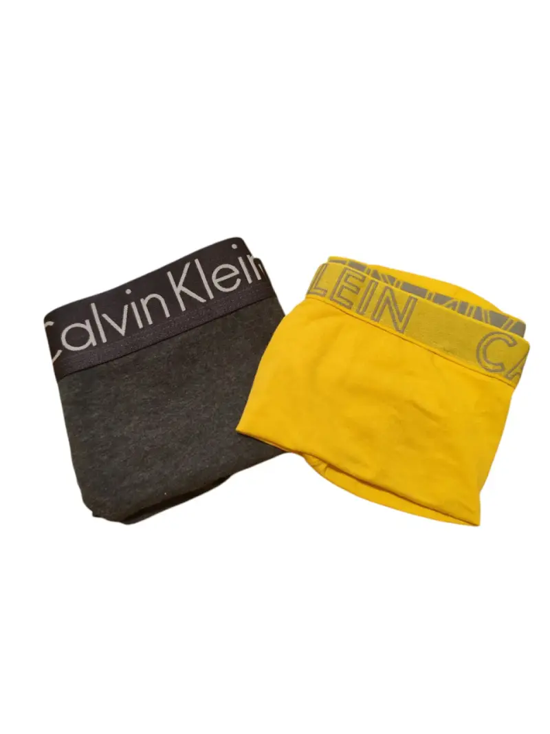 Pack Bikini Algodón Calvin Klein gris y amarillo L - 1