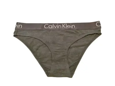 Pack Bikini Algodón Calvin Klein gris y amarillo L - miniatura 2