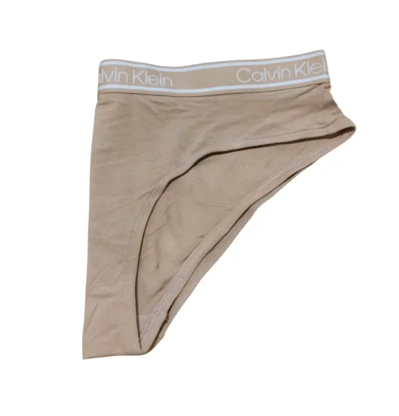 Pack Bikini Algodón Calvin Klein azul y beige L - 5
